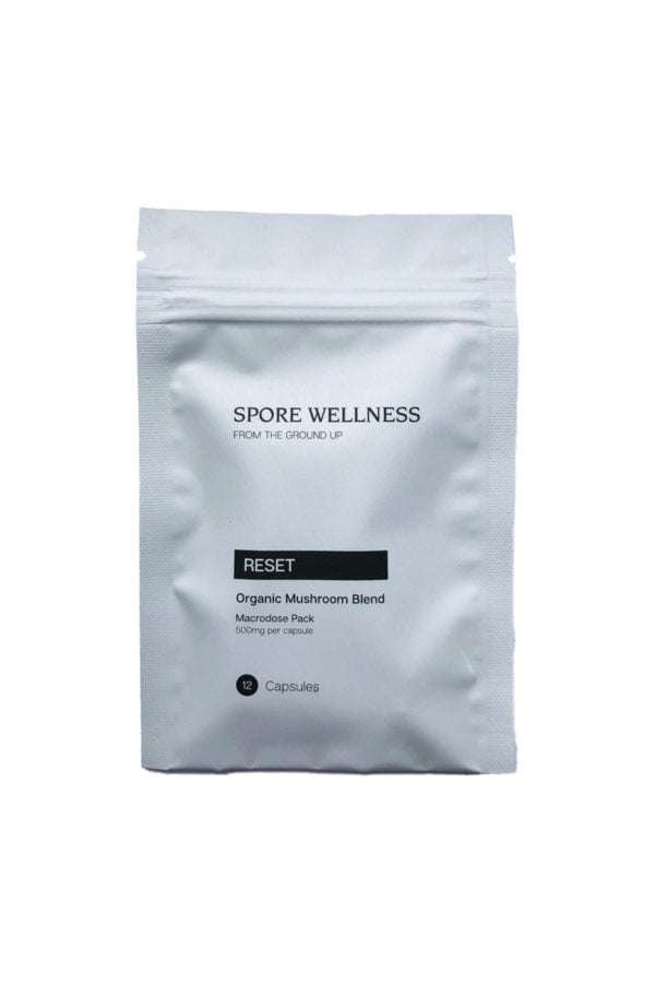 Spore-Wellness-Reset-Macrodosing-Mushroom-Capsules-Front-Bag-600x900-1 Spore Wellness (Reset)